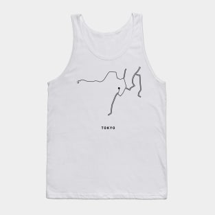 Tokyo Marathon Course Map Tank Top